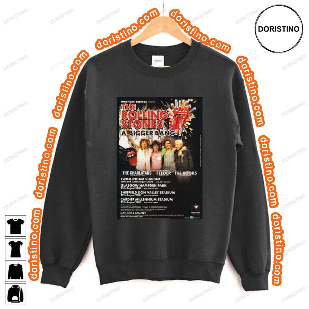 The Rolling Stones A Bigger Bang 2006 Uk Tour Awesome Shirt The Rolling Stones A Bigger Bang 2006 Uk Tour Awesome Shirt