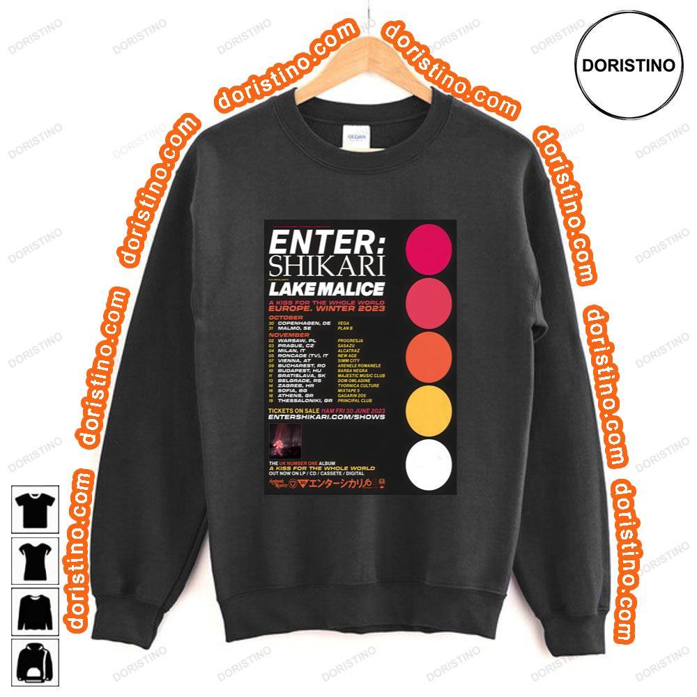 Enter Shikari A Kiss For The Whole World 2023 European Tour Tshirt Enter Shikari A Kiss For The Whole World 2023 European Tour Tshirt