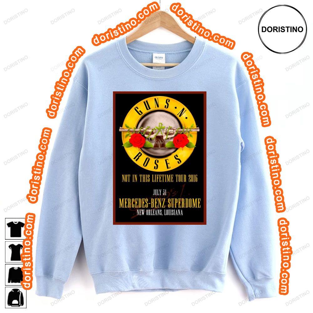 Guns N Roses Mercedes Benz Superdome New Orleans July 2016 Tshirt Guns N Roses Mercedes Benz Superdome New Orleans July 2016 Tshirt