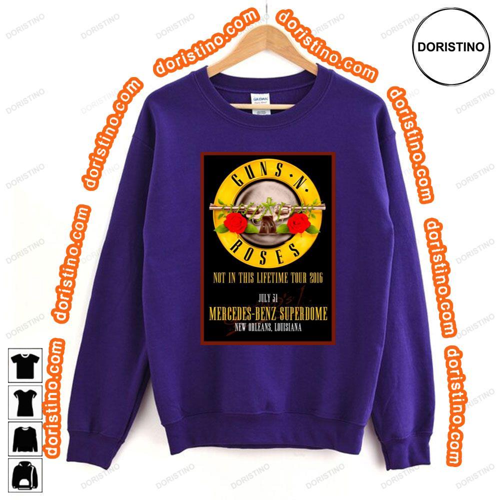 Guns N Roses Mercedes Benz Superdome New Orleans July 2016 Tshirt Guns N Roses Mercedes Benz Superdome New Orleans July 2016 Tshirt