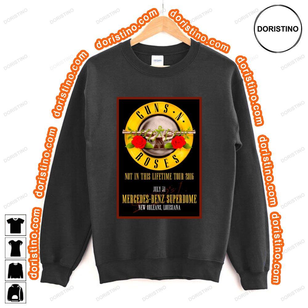 Guns N Roses Mercedes Benz Superdome New Orleans July 2016 Tshirt Guns N Roses Mercedes Benz Superdome New Orleans July 2016 Tshirt