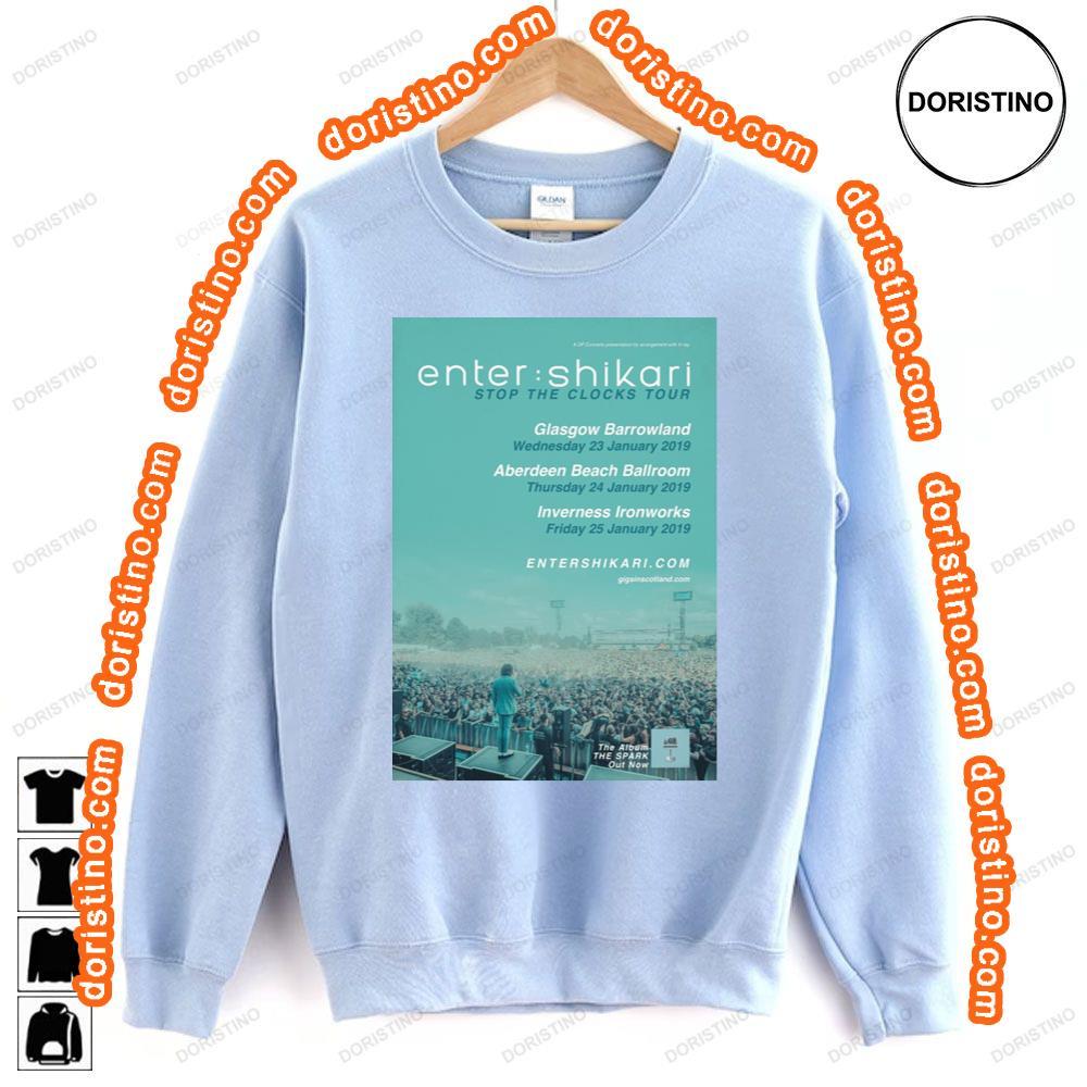 Enter Shikari Stop The Clocks Uk 2019 Tour Tshirt Enter Shikari Stop The Clocks Uk 2019 Tour Tshirt