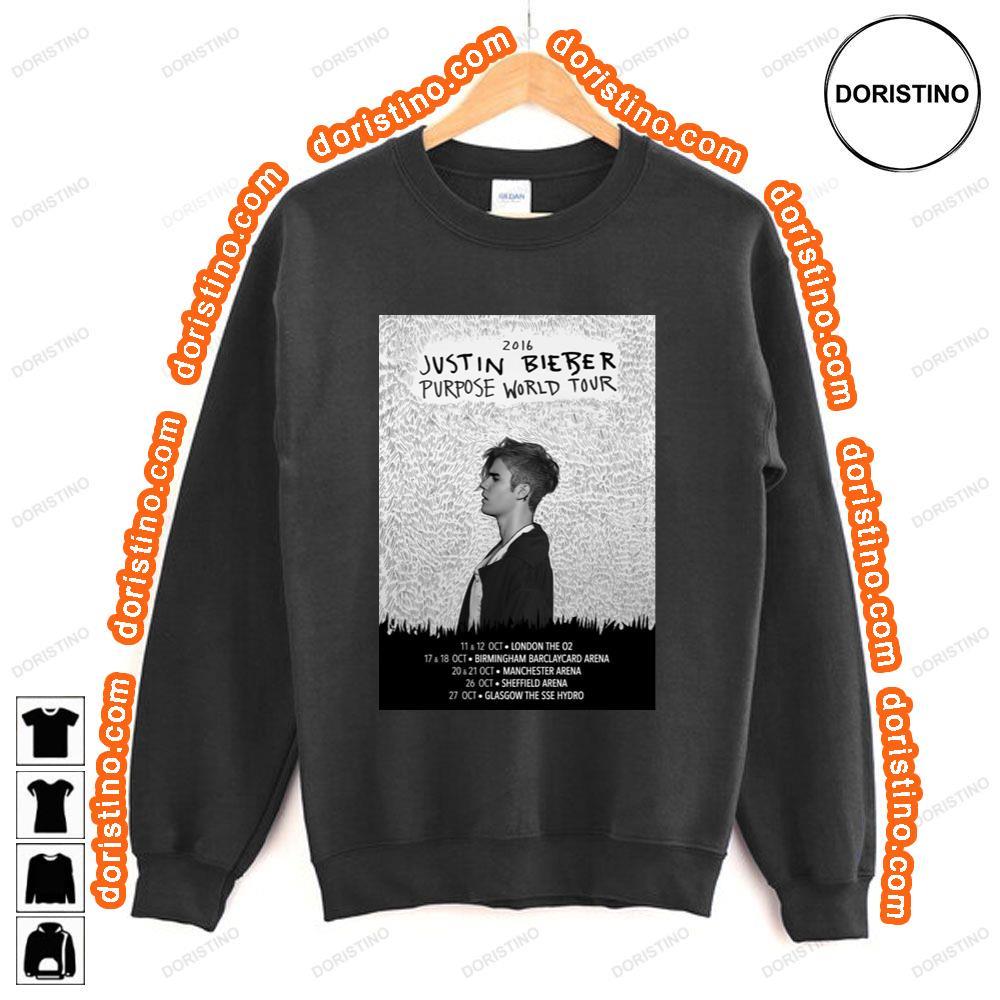 Justin Bieber Purpose October 2016 Uk Tour Awesome Shirt Justin Bieber Purpose October 2016 Uk Tour Awesome Shirt