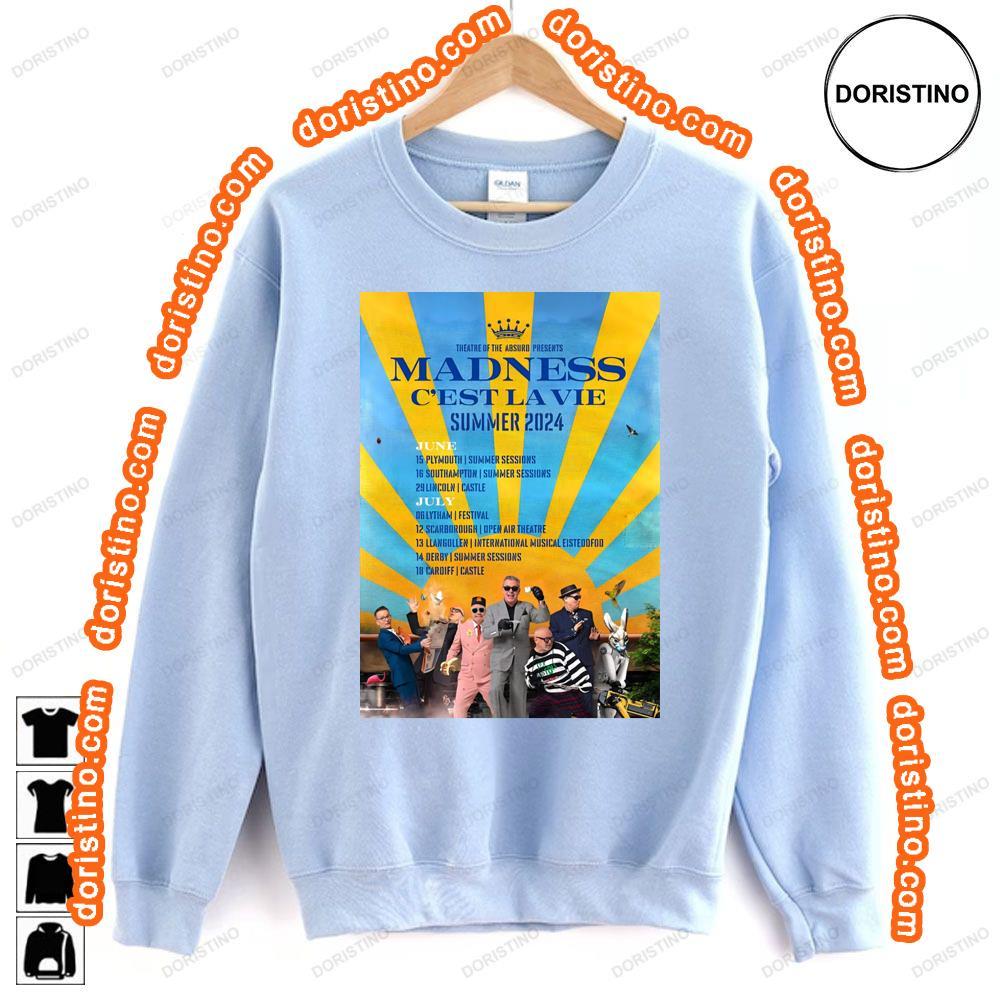 Madness Band Cest La Vie 2024 Summer Uk Tour Tshirt Madness Band Cest La Vie 2024 Summer Uk Tour Tshirt