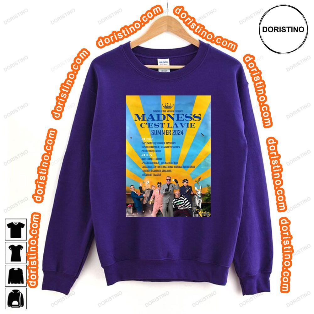Madness Band Cest La Vie 2024 Summer Uk Tour Tshirt Madness Band Cest La Vie 2024 Summer Uk Tour Tshirt