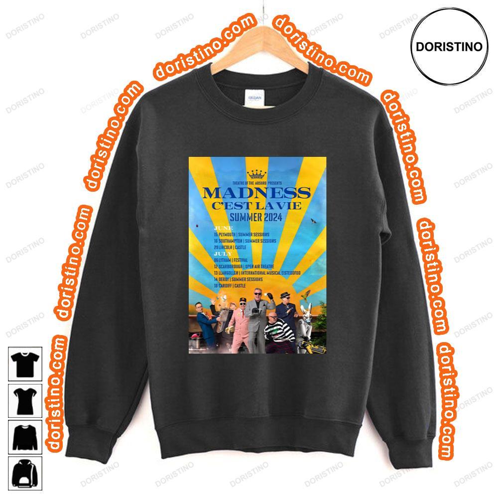 Madness Band Cest La Vie 2024 Summer Uk Tour Tshirt Madness Band Cest La Vie 2024 Summer Uk Tour Tshirt