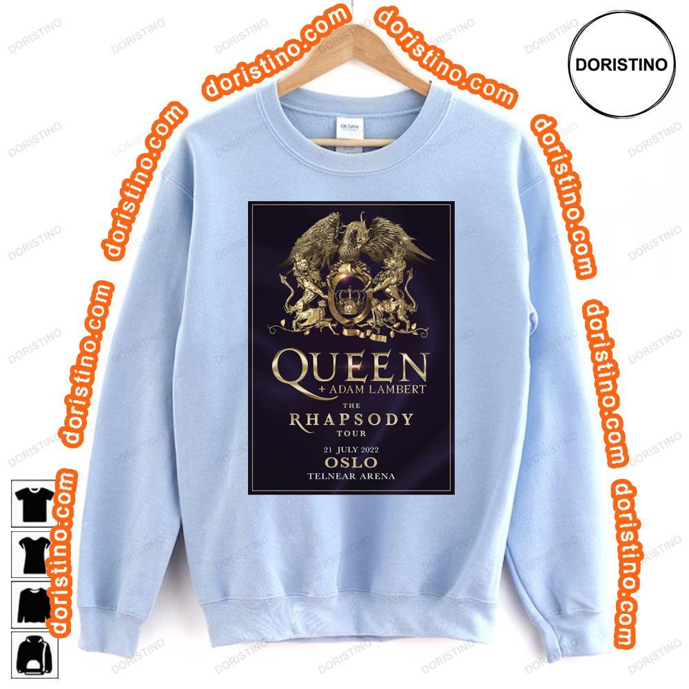 Queen Adam Lambert The Rhapsody 2022 Tour Oslo Telnear Arena Awesome Shirt Queen Adam Lambert The Rhapsody 2022 Tour Oslo Telnear Arena Awesome Shirt