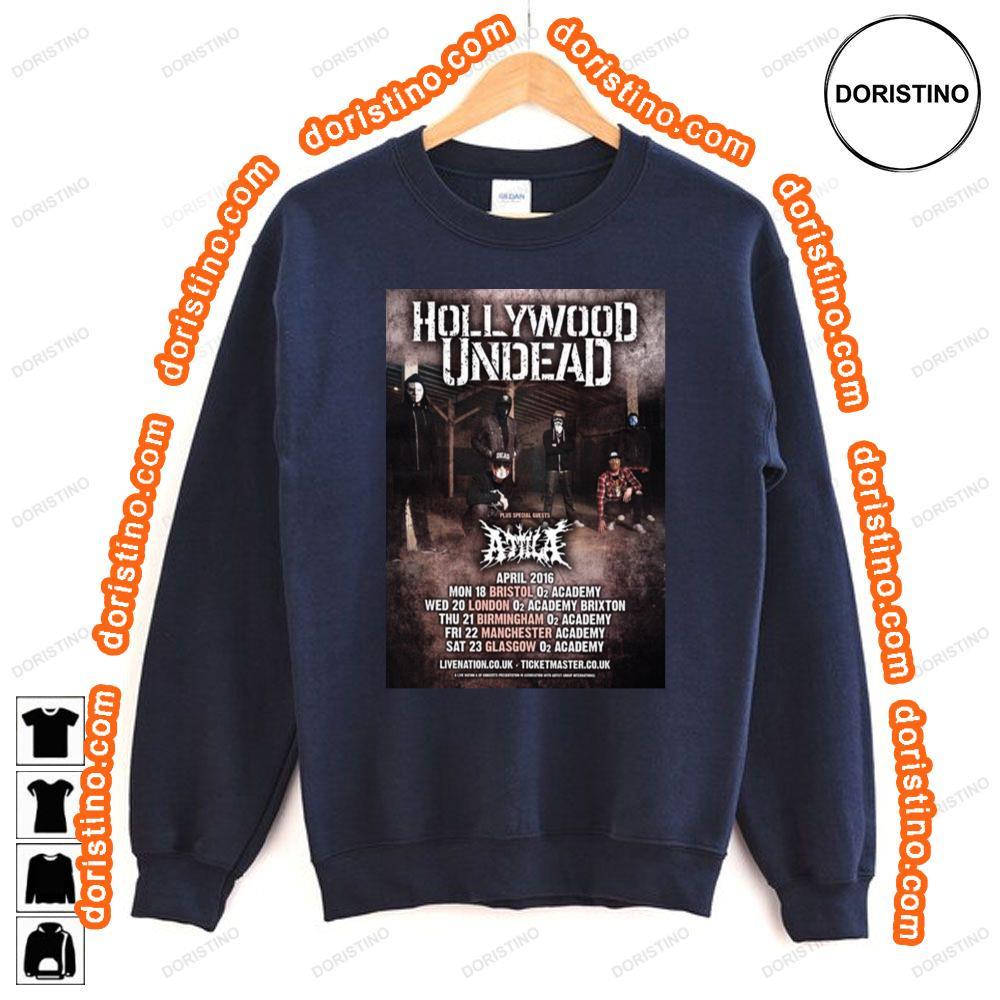 Hollywood Undead Day Of The Dead 2016 Uk Tour Awesome Shirt Hollywood Undead Day Of The Dead 2016 Uk Tour Awesome Shirt