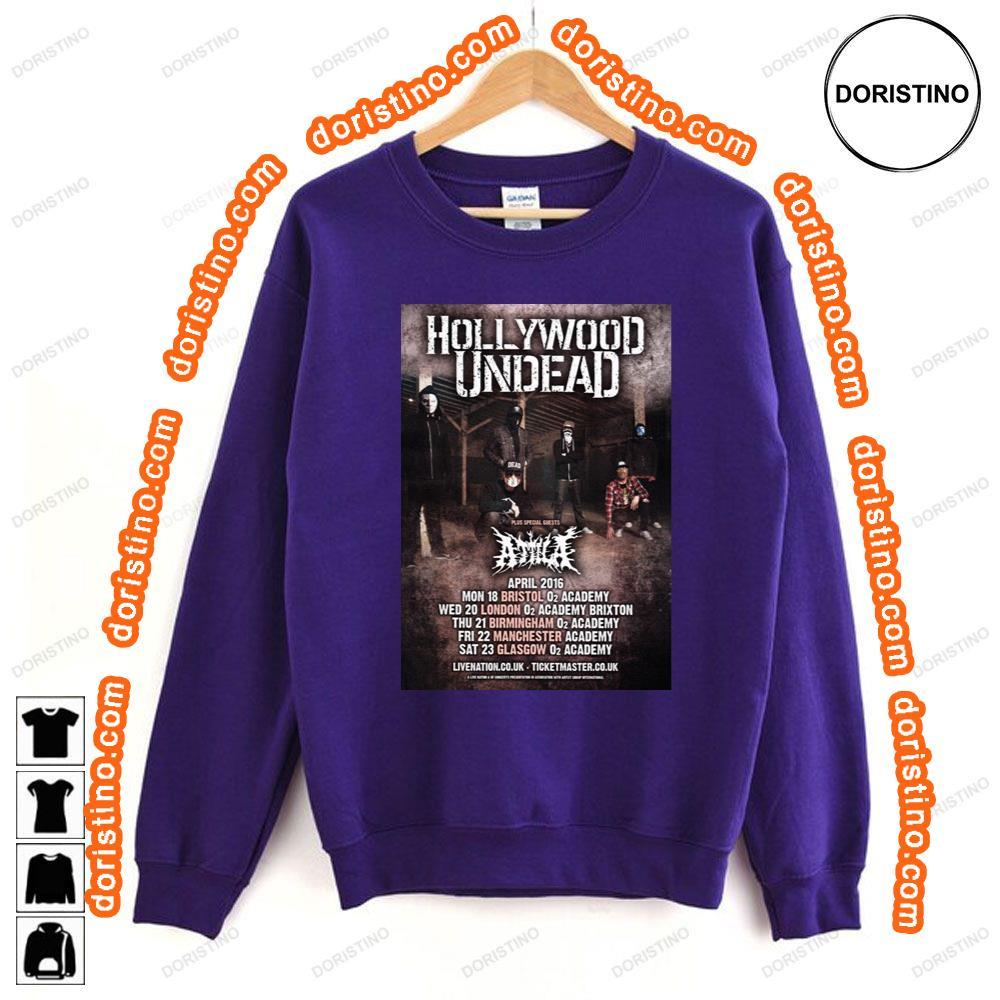 Hollywood Undead Day Of The Dead 2016 Uk Tour Awesome Shirt Hollywood Undead Day Of The Dead 2016 Uk Tour Awesome Shirt