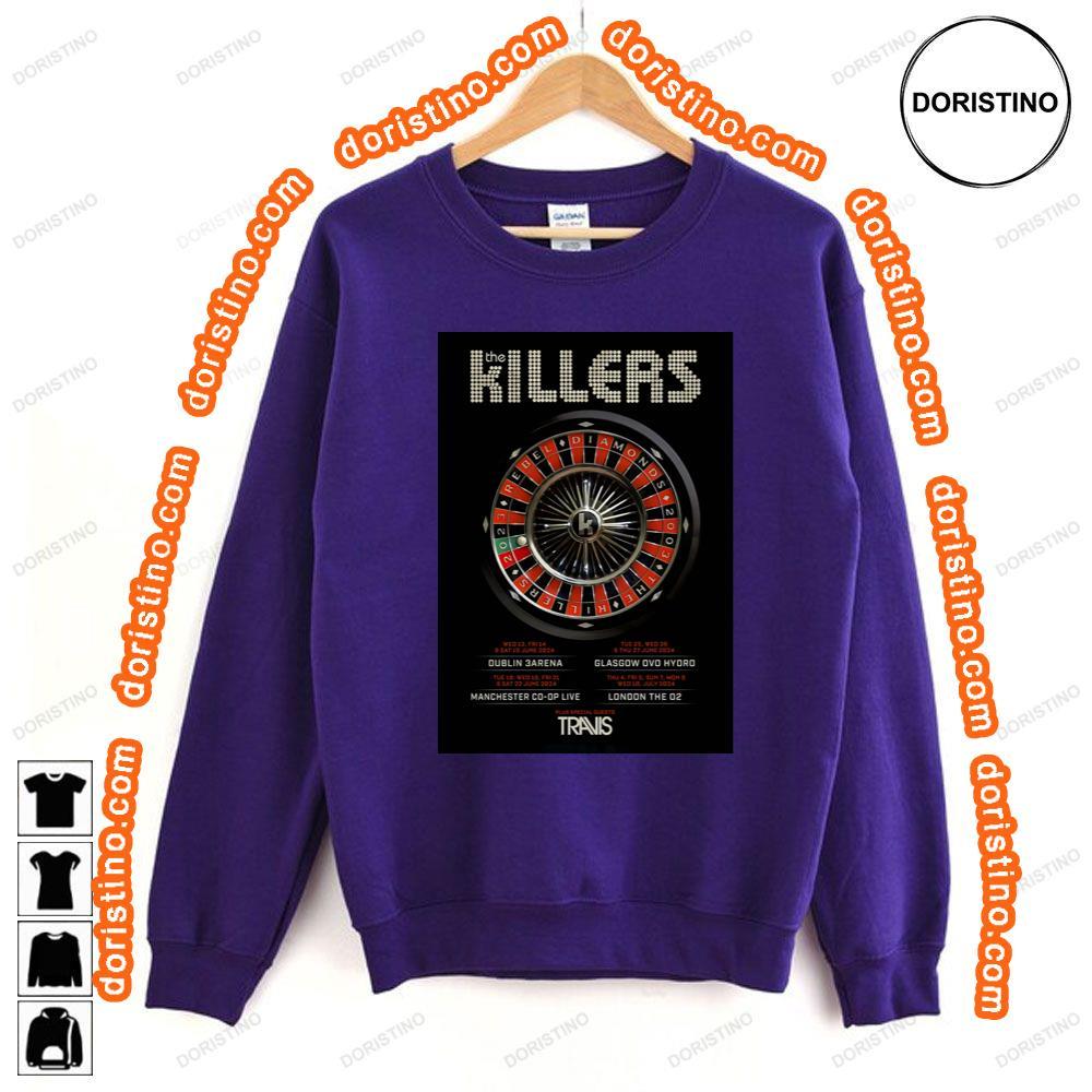 The Killers Rebel Diamonds 2024 Uk Ireland Tour Tshirt The Killers Rebel Diamonds 2024 Uk Ireland Tour Tshirt