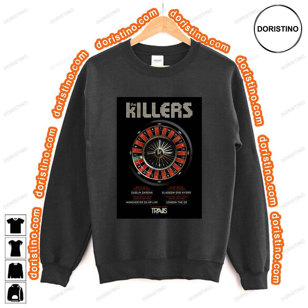The Killers Rebel Diamonds 2024 Uk Ireland Tour Tshirt The Killers Rebel Diamonds 2024 Uk Ireland Tour Tshirt