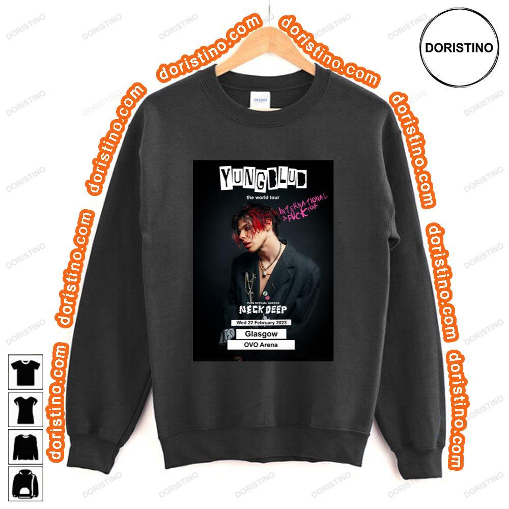 Yungblud International As Fuck 2023 The Glasgow Ovo Arena Shirt Yungblud International As Fuck 2023 The Glasgow Ovo Arena Shirt