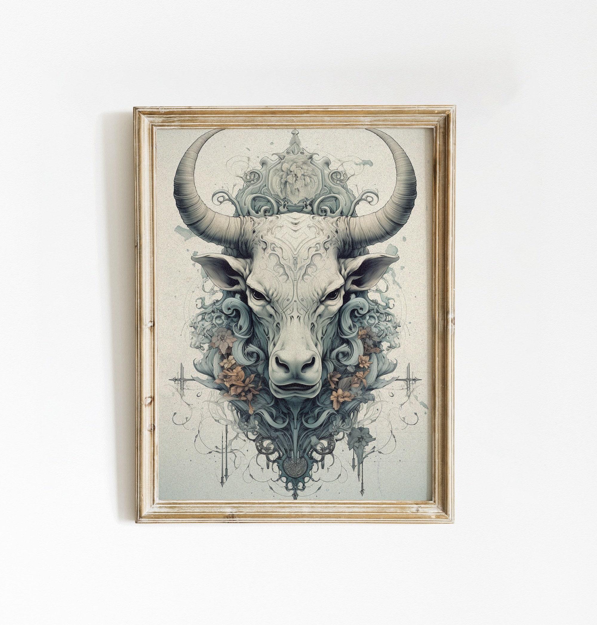 Bull Wall Decor Modern Farmhouse Decor Bull Awesome Poster (No Frame) Bull Wall Decor Modern Farmhouse Decor Bull Awesome Poster (No Frame)