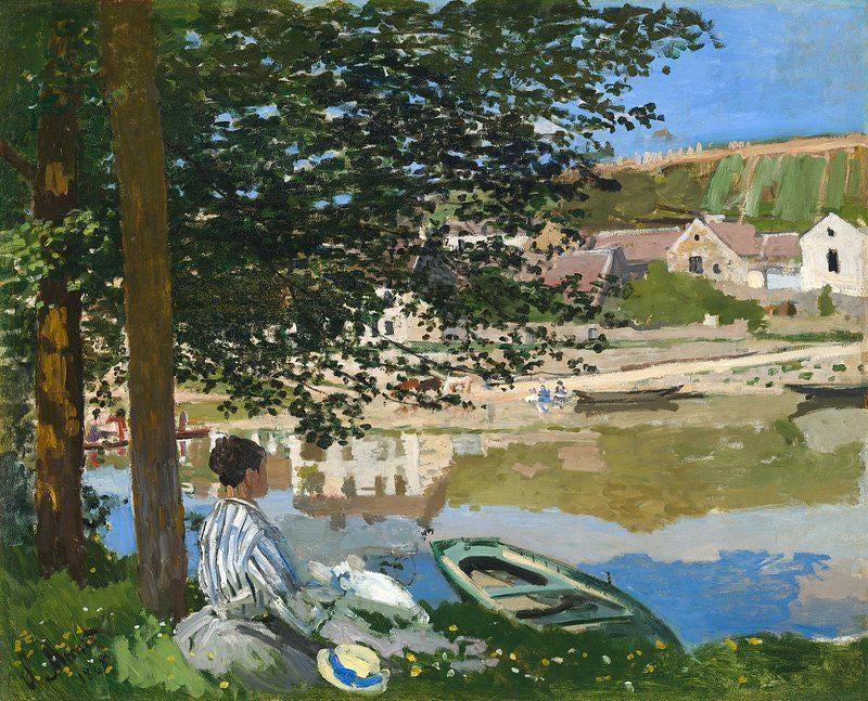 Claude Monet Banks Of The Seine Impressionist Trending Style Poster (No Frame) Claude Monet Banks Of The Seine Impressionist Trending Style Poster (No Frame)