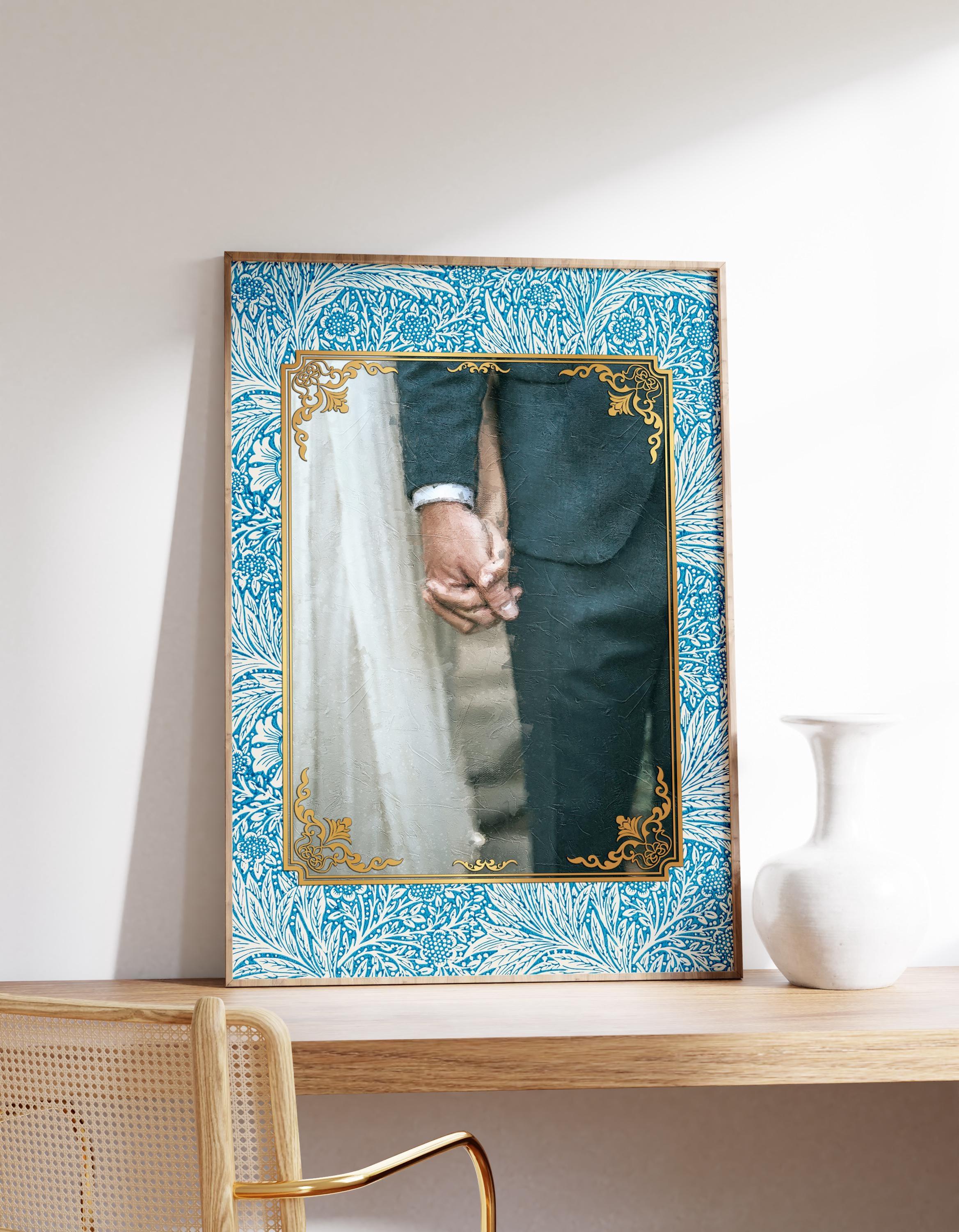 Custom Portrait From Photo Personalized Wedding Anniversary Unique Trending Style Poster (No Frame) Custom Portrait From Photo Personalized Wedding Anniversary Unique Trending Style Poster (No Frame)