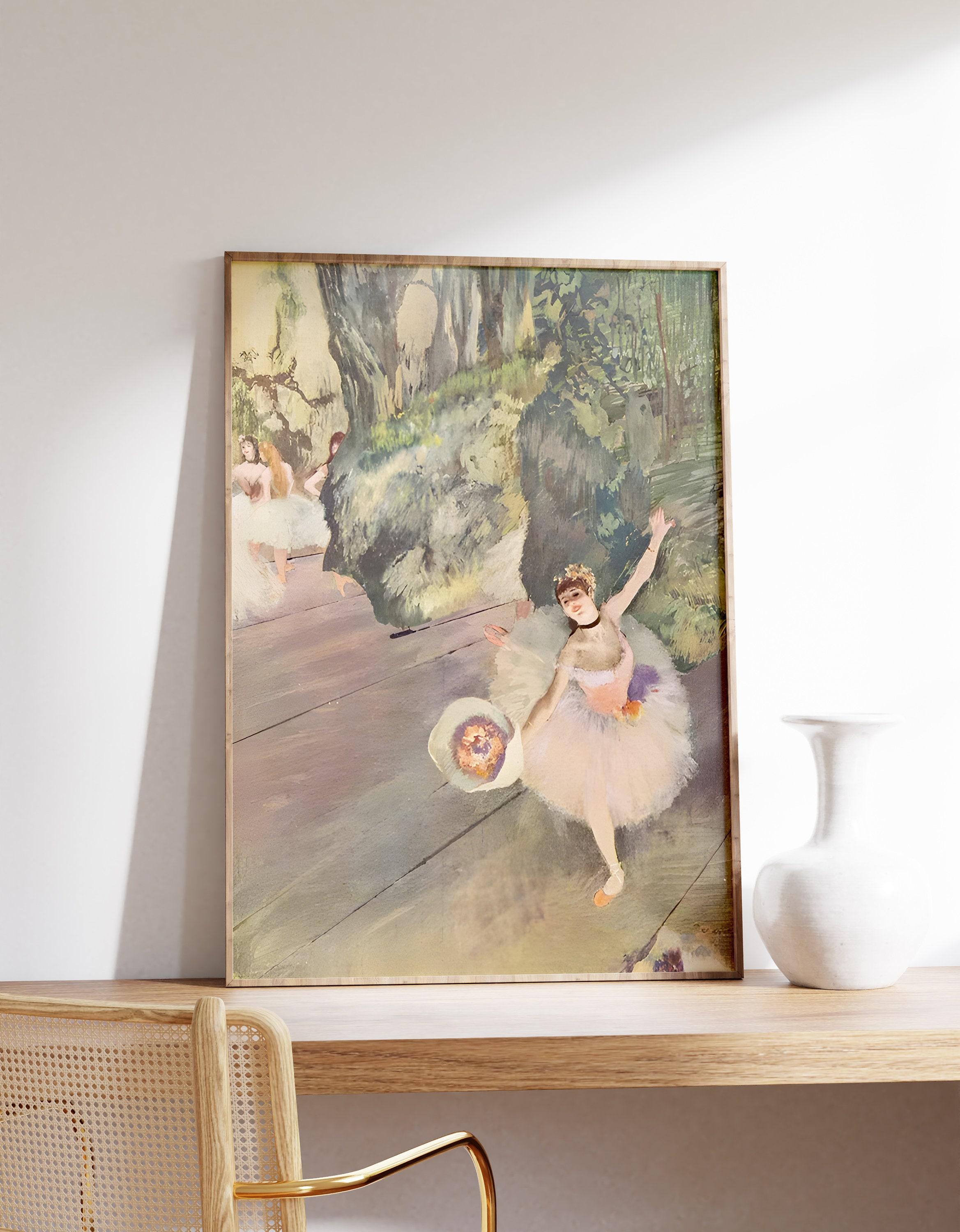 Dancer With A Bouquet Of Flowers The Star Of The Ballet By Edgar Degas Famous French Painter Art Trending Style Poster (No Frame) Dancer With A Bouquet Of Flowers The Star Of The Ballet By Edgar Degas Famous French Painter Art Trending Style Poster (No Frame)