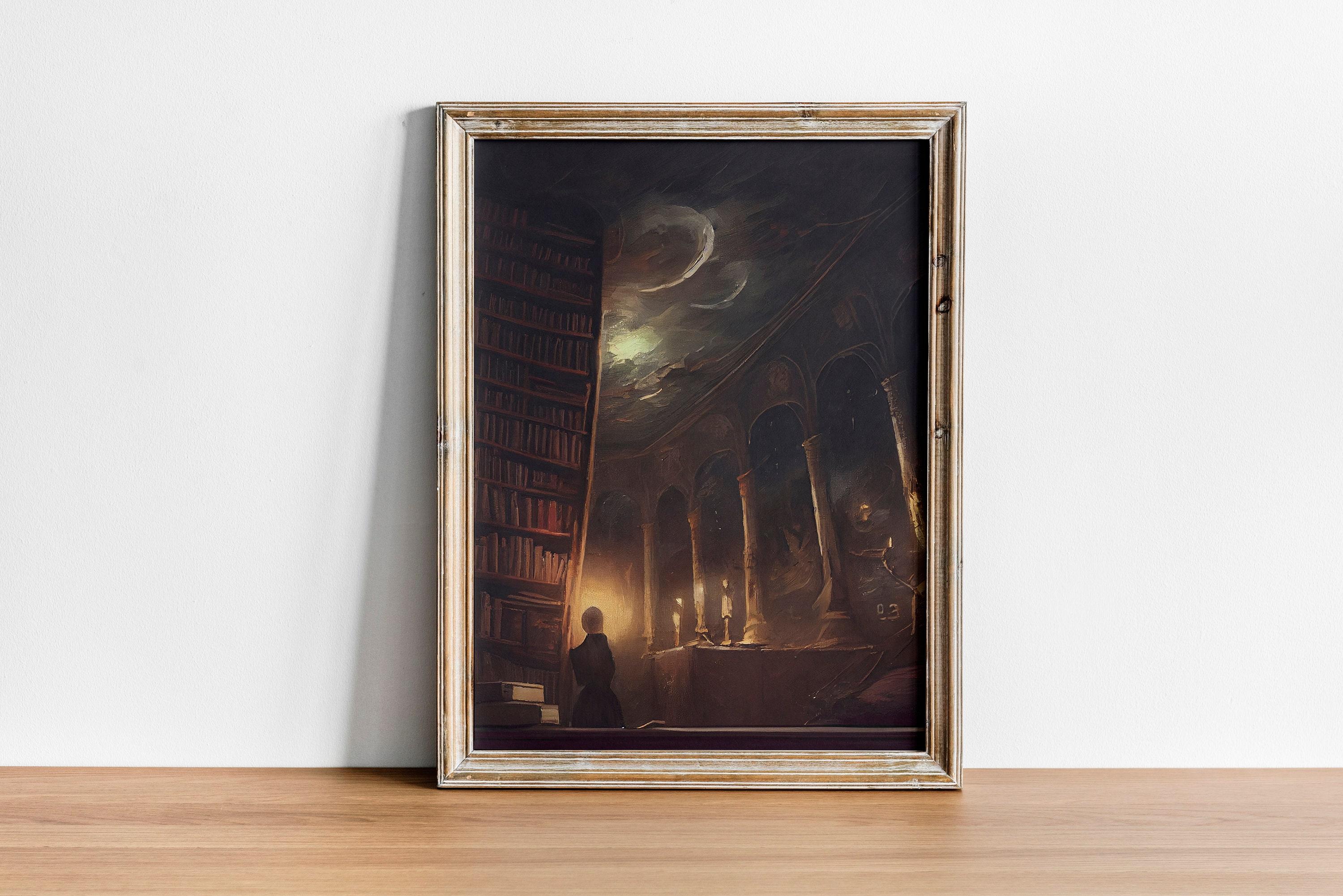 Dark Academia Library Trending Style Poster (No Frame) Dark Academia Library Trending Style Poster (No Frame)