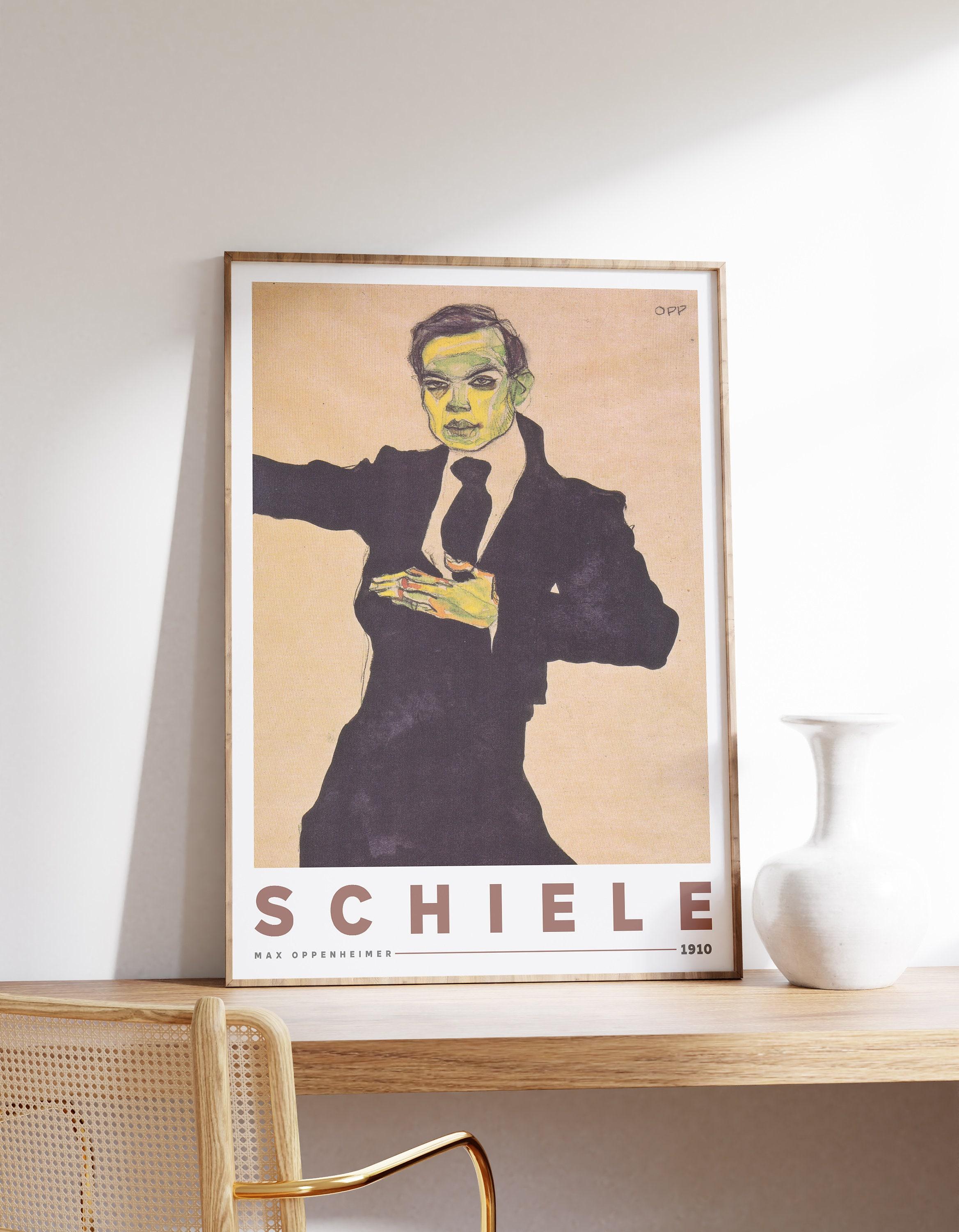 Egon Schiele Max Oppenheimer 1910 Exhibition Trending Style Poster (No Frame) Egon Schiele Max Oppenheimer 1910 Exhibition Trending Style Poster (No Frame)