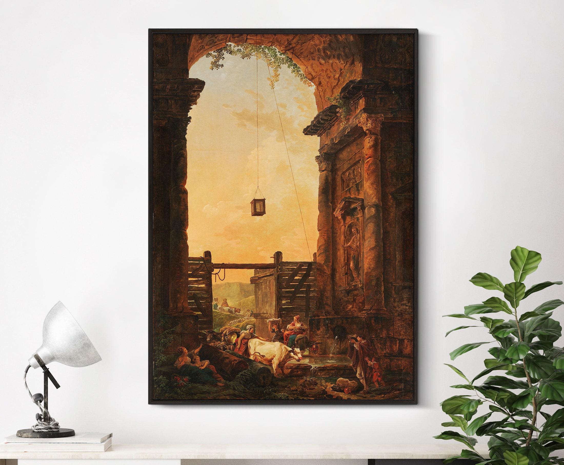 Hubert Robert The Return Of The Cattle 1773 Limited Edition Posters (No Frame)