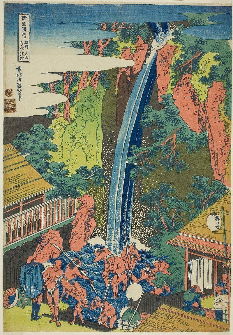 Japanese Waterfall Art Hokusai Falls Trending Style Poster (No Frame) Japanese Waterfall Art Hokusai Falls Trending Style Poster (No Frame)