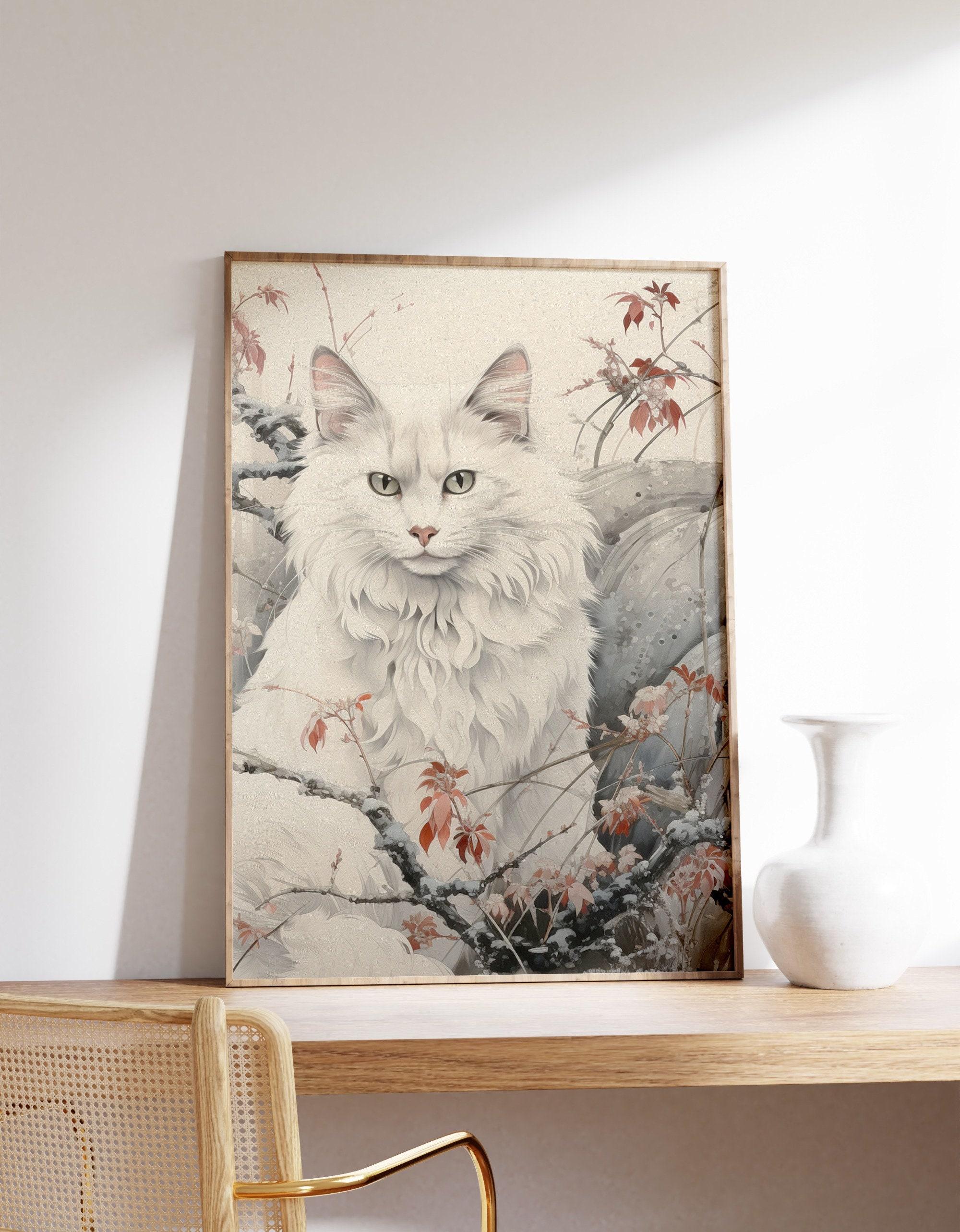 Japanese White Cat 2 Limited Edition Posters (No Frame) Japanese White Cat 2 Limited Edition Posters (No Frame)