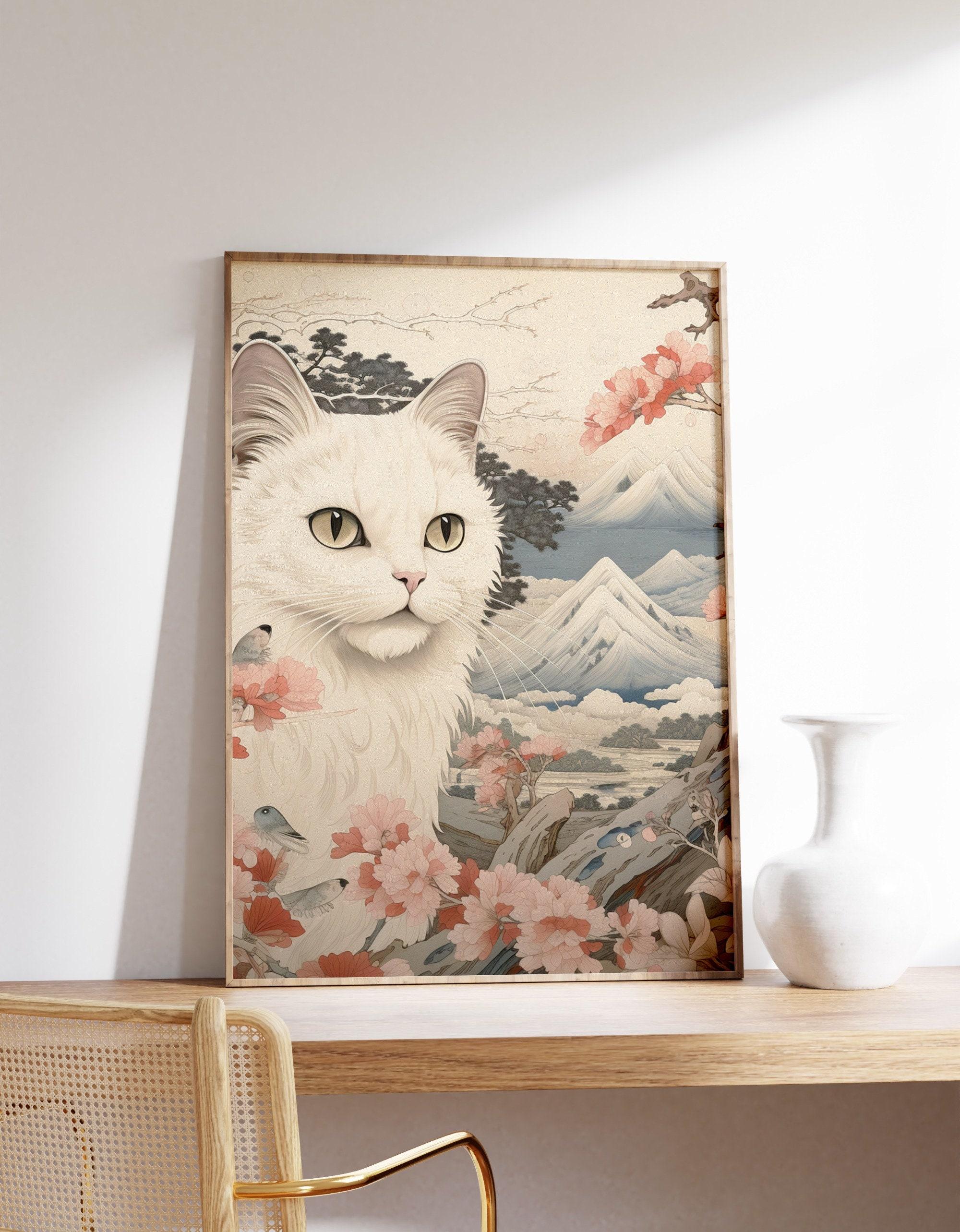 Japanese White Cat 9 Limited Edition Posters (No Frame) Japanese White Cat 9 Limited Edition Posters (No Frame)