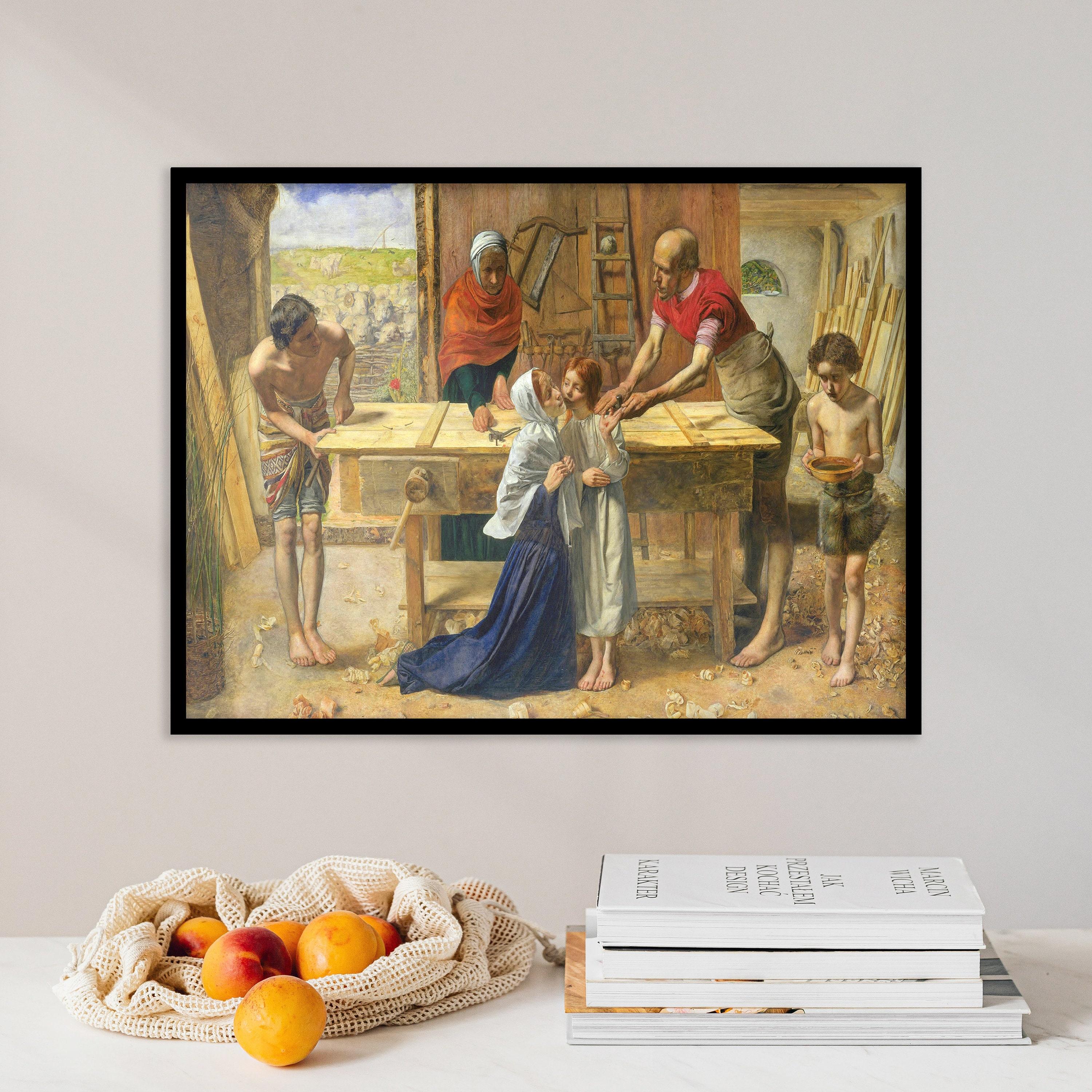 John Everett Millais Jesus In His Parents House The Carpenters Workshop 1850 Limited Edition Posters (No Frame) John Everett Millais Jesus In His Parents House The Carpenters Workshop 1850 Limited Edition Posters (No Frame)
