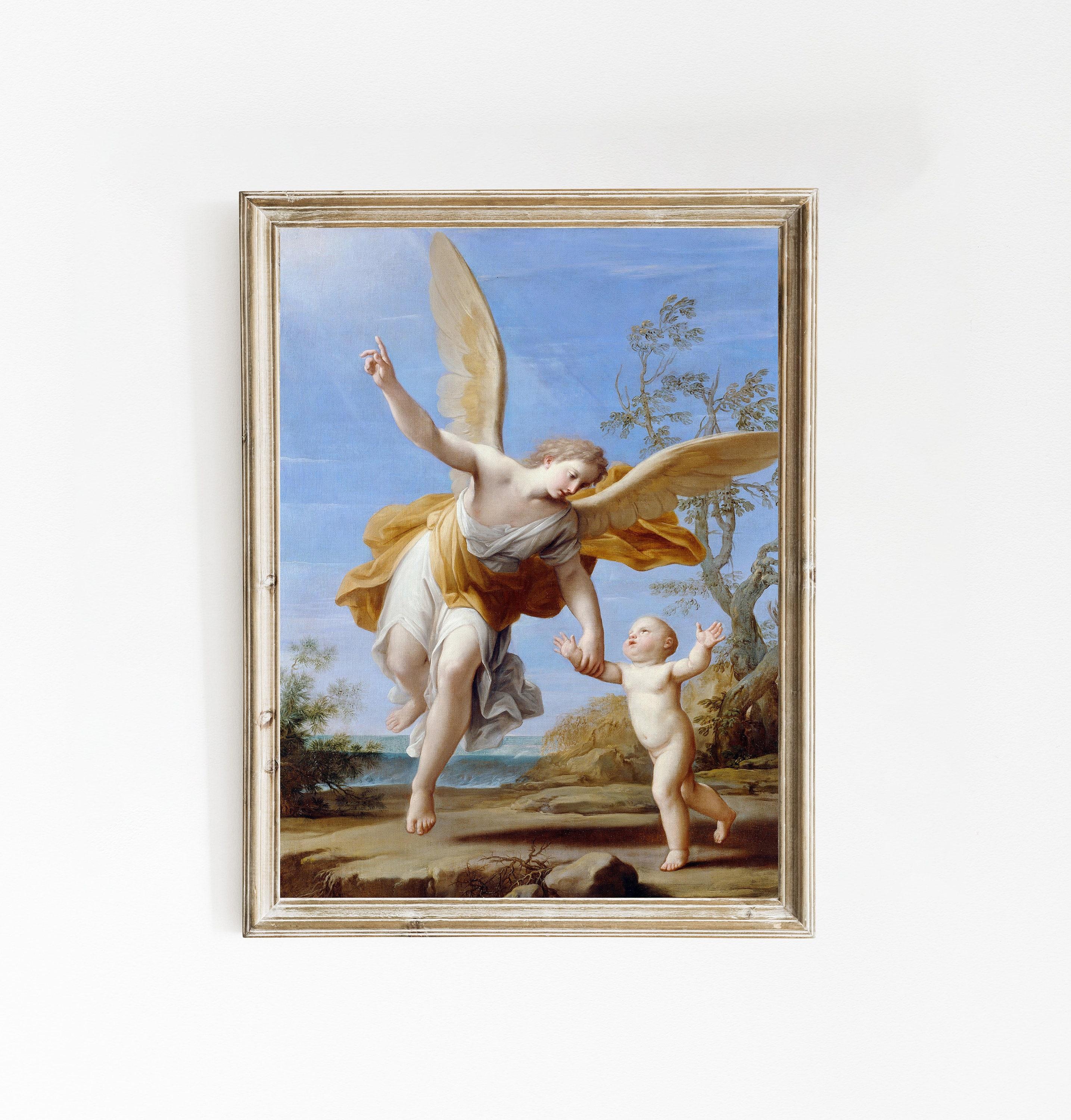 Marcantonio The Guardian Angel 1716 Vintage Awesome Poster (No Frame) Marcantonio The Guardian Angel 1716 Vintage Awesome Poster (No Frame)