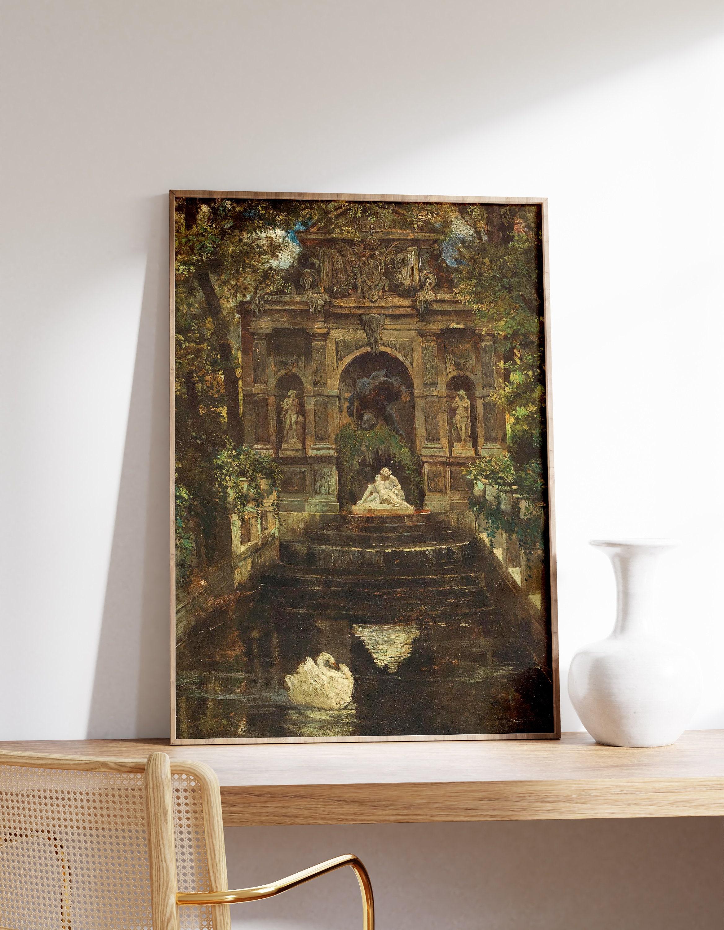 The Medici Fountain By Zsigmond Vajda Vintage Awesome Poster (No Frame) The Medici Fountain By Zsigmond Vajda Vintage Awesome Poster (No Frame)