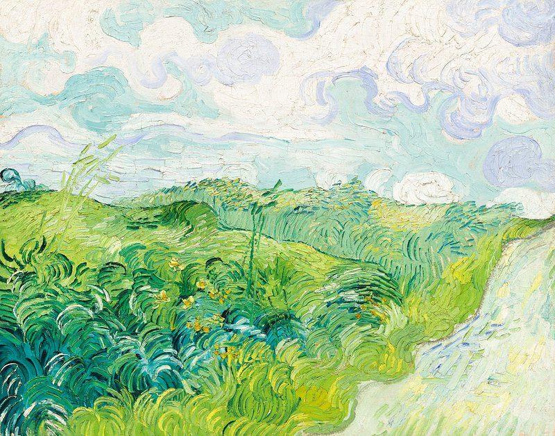 Vincent Van Gogh Green Wheat Fields Auvers 1890 Vintage Awesome Poster (No Frame) Vincent Van Gogh Green Wheat Fields Auvers 1890 Vintage Awesome Poster (No Frame)