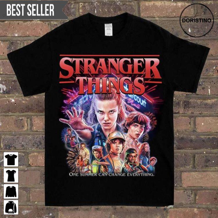 Stranger Things Movie Characters Graphic Tshirt Stranger Things Movie Characters Graphic Tshirt