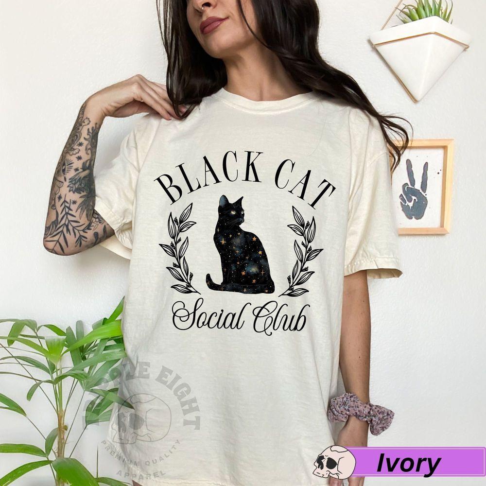 Black Cat Social Club 3 Tshirt Black Cat Social Club 3 Tshirt