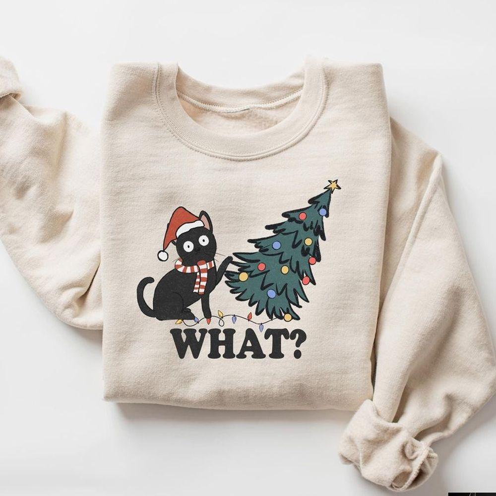 Christmas Cat Tshirt Christmas Cat Tshirt