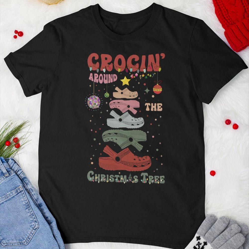 Crockin Around The Christmas Tree Vintage Tshirt Crockin Around The Christmas Tree Vintage Tshirt