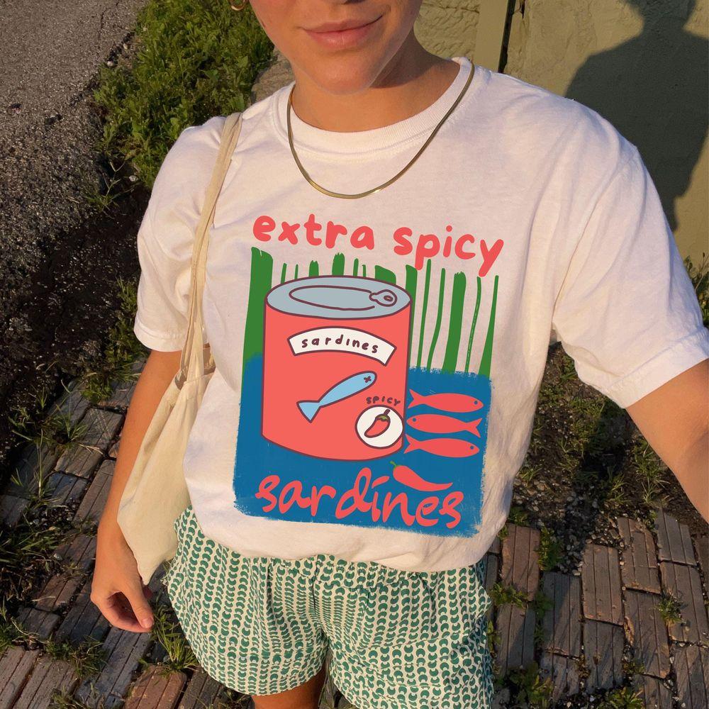 Extra Spicy Sardines Graphic Les Sardines Shirt Extra Spicy Sardines Graphic Les Sardines Shirt