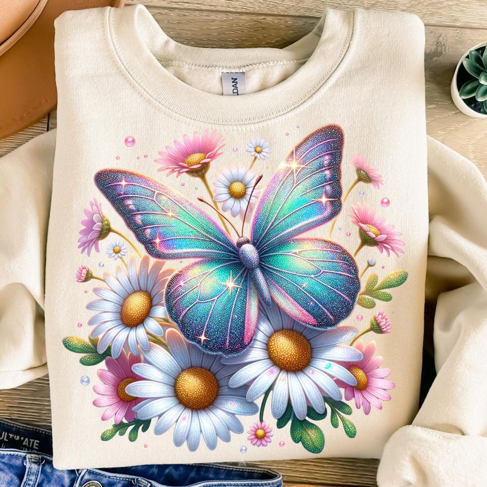 Glitter Butterfly Awesome Shirt Glitter Butterfly Awesome Shirt