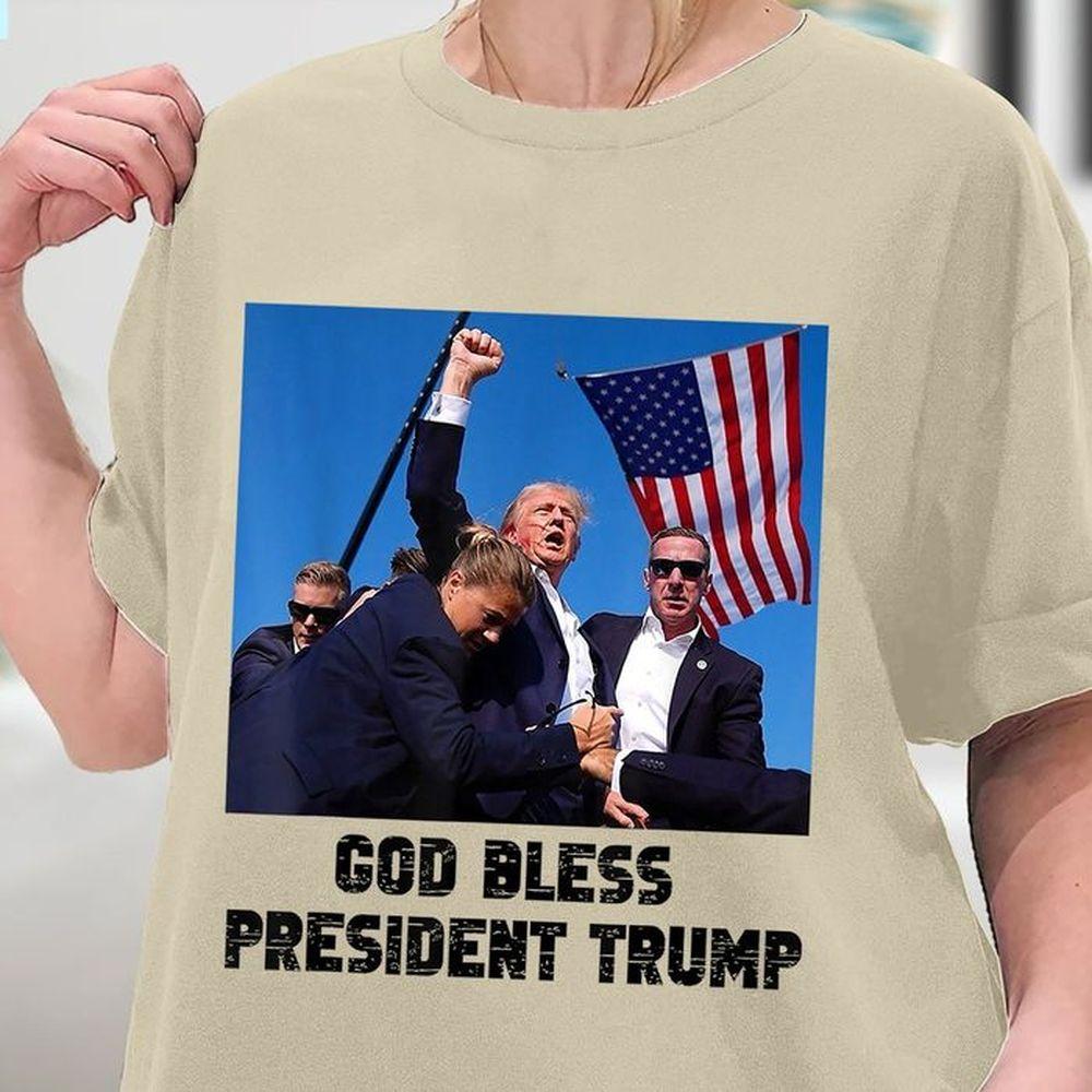 God Bless President Trump Donald Trump 2024 Shirt God Bless President Trump Donald Trump 2024 Shirt