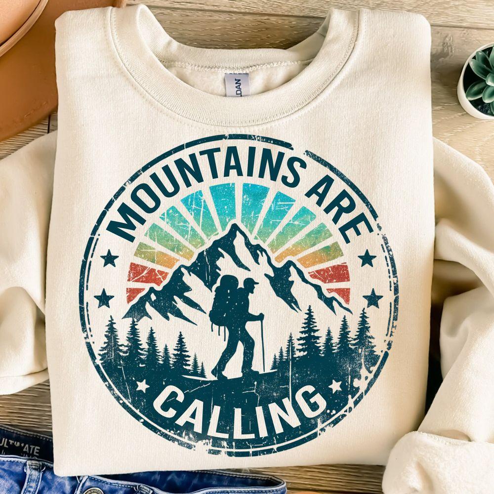 Mountains Are Callingtion Design Cing Retro Trendy Tshirt Mountains Are Callingtion Design Cing Retro Trendy Tshirt