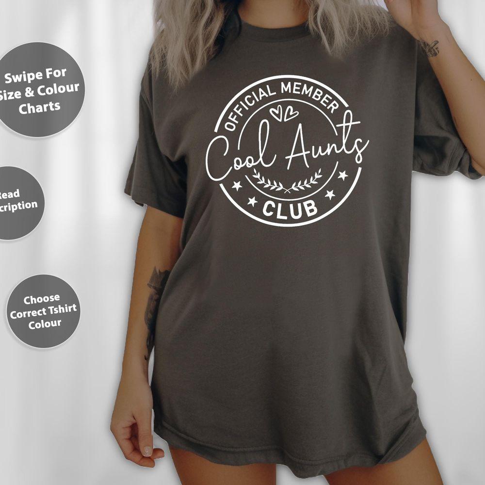 Official Member Cool Aunts Club Funny Auntie Sister 2 Shirt Official Member Cool Aunts Club Funny Auntie Sister 2 Shirt