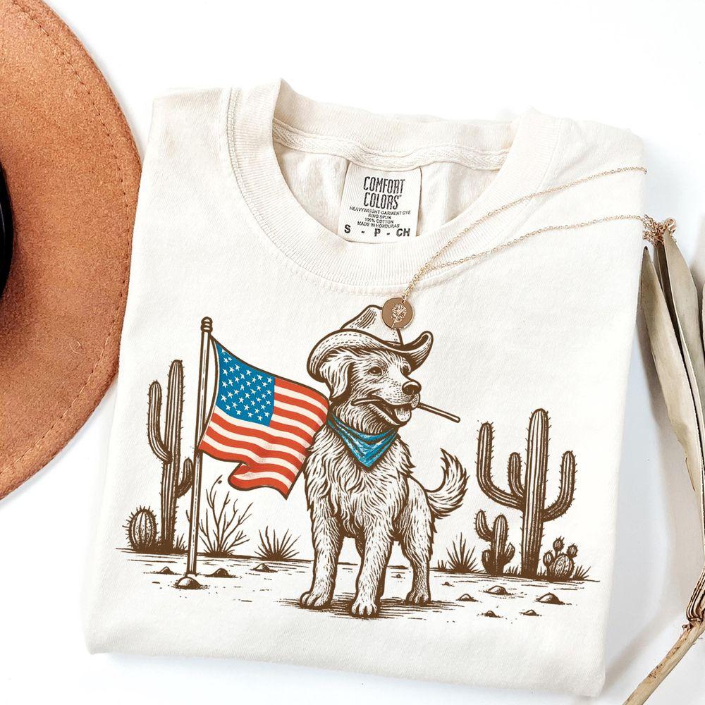 Patriotic Cowboy Dogjuly Vintage American Flag Design Western Country Usa Shirt Patriotic Cowboy Dogjuly Vintage American Flag Design Western Country Usa Shirt