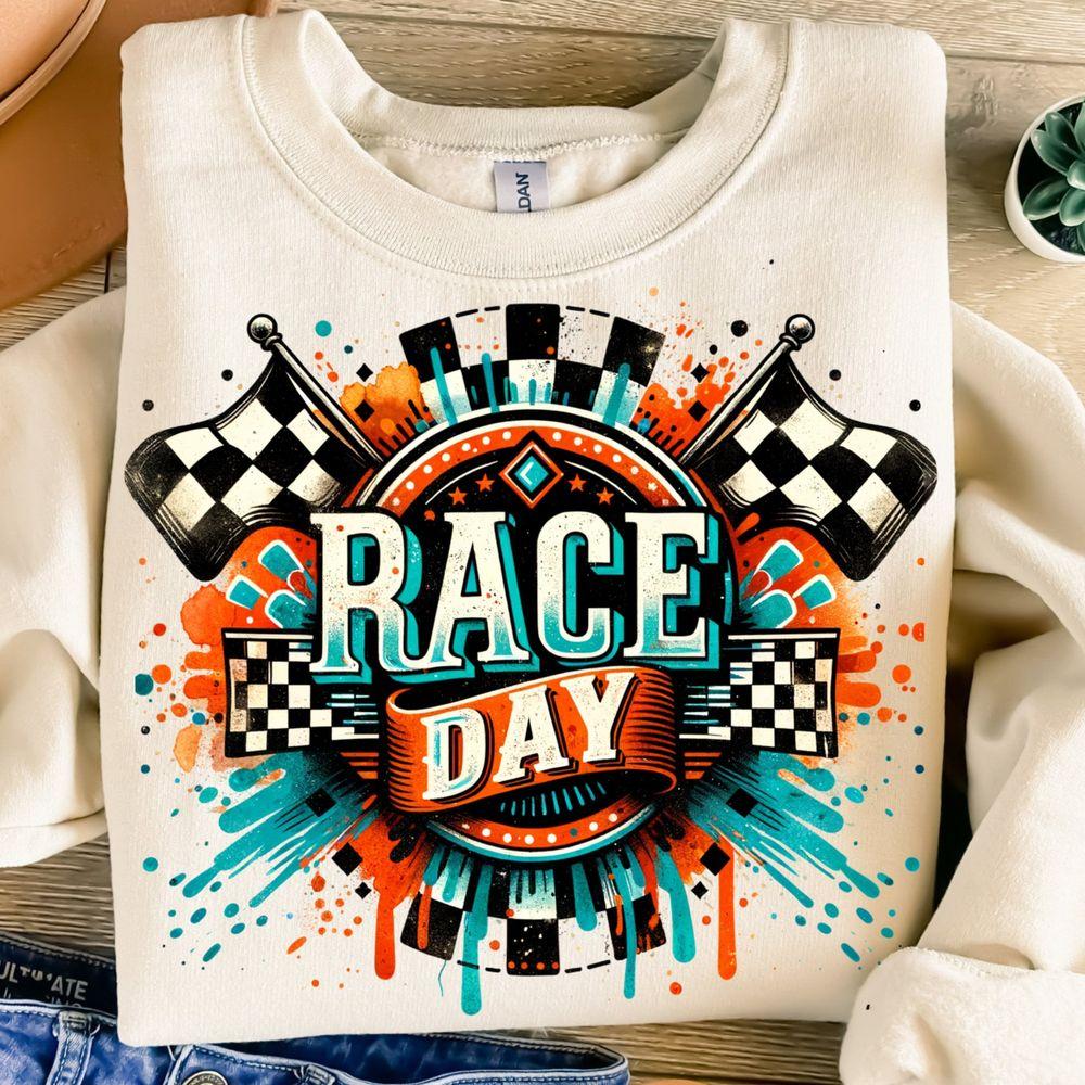 Race Daytion Design Game Day Retro Checkered Racing Race Season Tshirt Race Daytion Design Game Day Retro Checkered Racing Race Season Tshirt