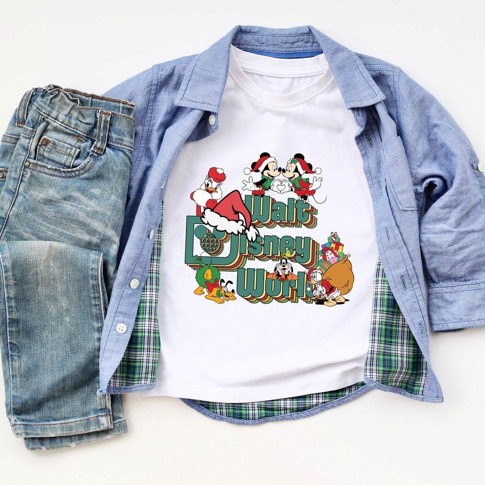 Retro Walt Disneyworld Christmas Tshirt Retro Walt Disneyworld Christmas Tshirt