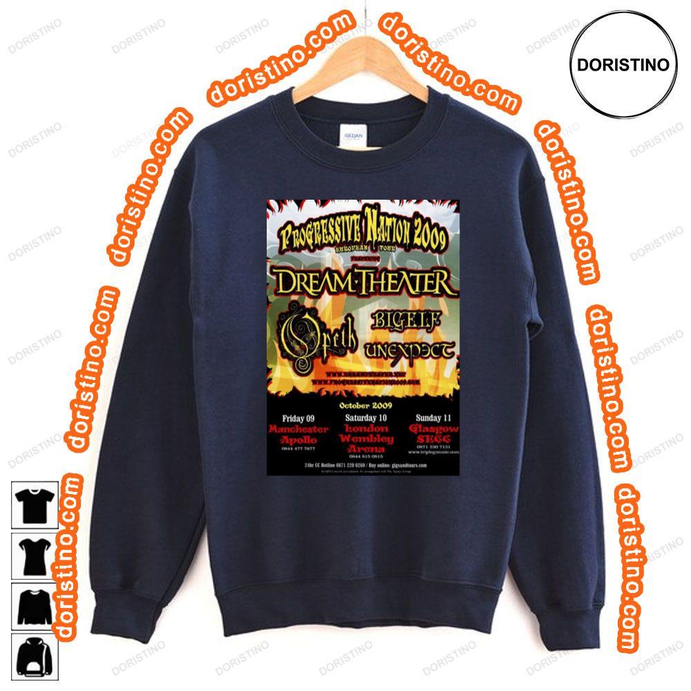 Dream Theater Progressive Nation 2009 Uk Tour Tshirt Dream Theater Progressive Nation 2009 Uk Tour Tshirt