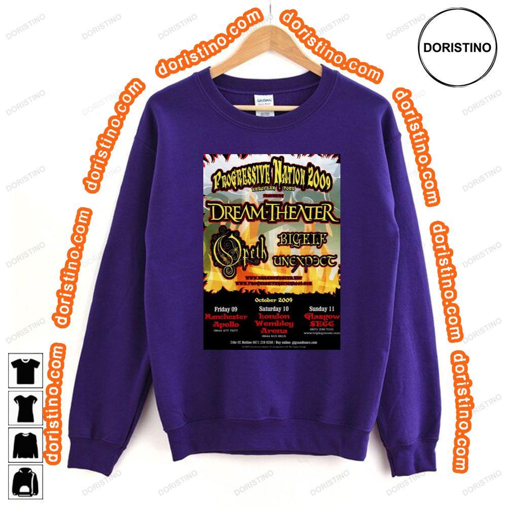 Dream Theater Progressive Nation 2009 Uk Tour Tshirt Dream Theater Progressive Nation 2009 Uk Tour Tshirt