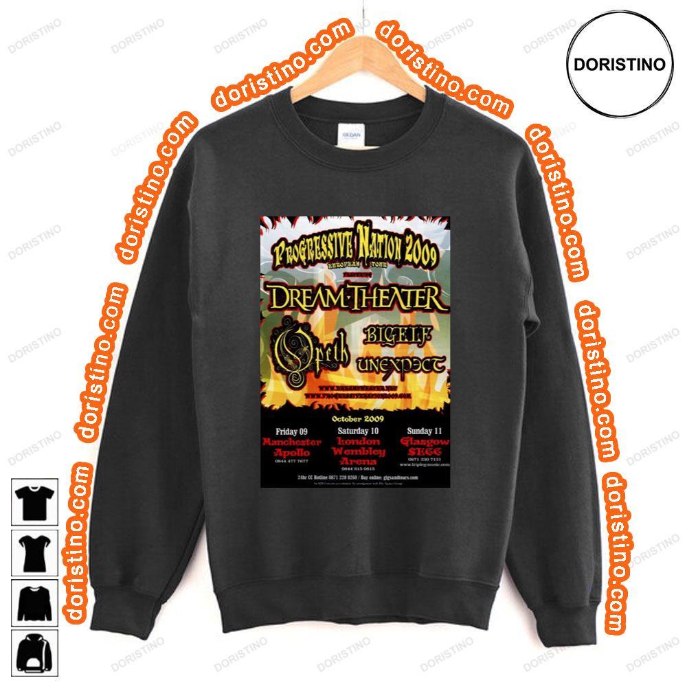 Dream Theater Progressive Nation 2009 Uk Tour Tshirt Dream Theater Progressive Nation 2009 Uk Tour Tshirt