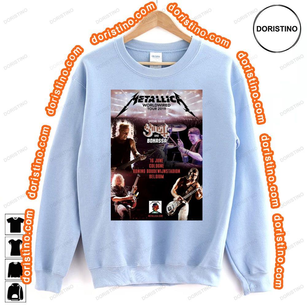 Metallica Worldwired 2019 Brussels Koning Boudewijnstadion Shirt Metallica Worldwired 2019 Brussels Koning Boudewijnstadion Shirt
