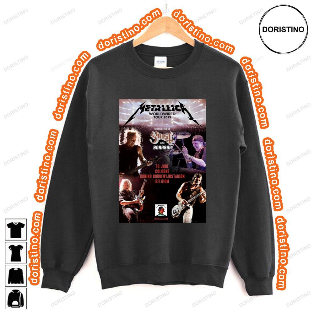 Metallica Worldwired 2019 Brussels Koning Boudewijnstadion Shirt Metallica Worldwired 2019 Brussels Koning Boudewijnstadion Shirt