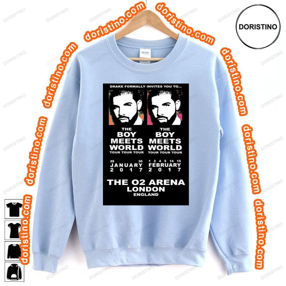 Drake Boy Meets World Janfeb 2017 Tour London O2 Arena Tshirt Drake Boy Meets World Janfeb 2017 Tour London O2 Arena Tshirt