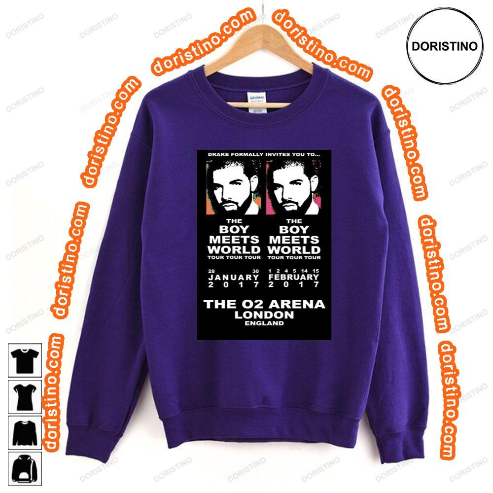 Drake Boy Meets World Janfeb 2017 Tour London O2 Arena Tshirt Drake Boy Meets World Janfeb 2017 Tour London O2 Arena Tshirt