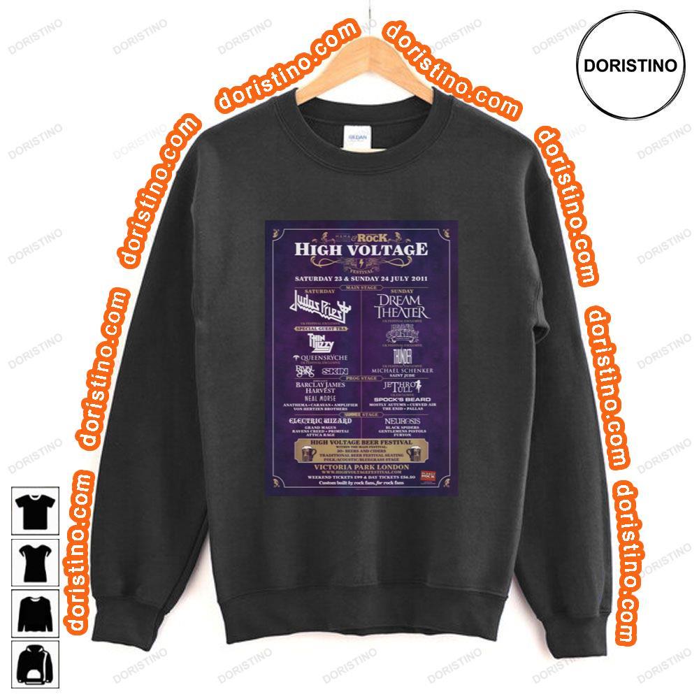 High Voltage Festival 2011 Judas Priest Dream Theater Awesome Shirt High Voltage Festival 2011 Judas Priest Dream Theater Awesome Shirt